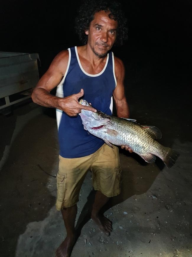 Dundee local William Talbot has caught the fifth fish of Million Dollar Fish Season 6, a barra he caught in the Finniss River. Picture: Supplied