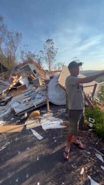 Glenn Davidson from Upper Coomera on aftermath of Christmas Day storm