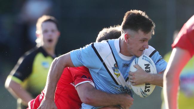 Jarrod Dann crossed for a late try to seal the win. Picture: Sue Graham