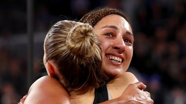 Geva Mentor after the Magpies lost to the Vixens yet still qualified for finals on percentage. Picture: Getty Images