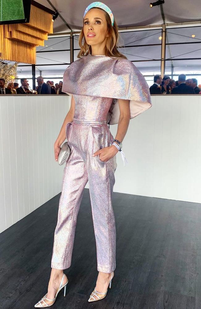 Bec Judd’s futuristic looking jumpsuit turned heads. Picture: Instagram / Bec Judd
