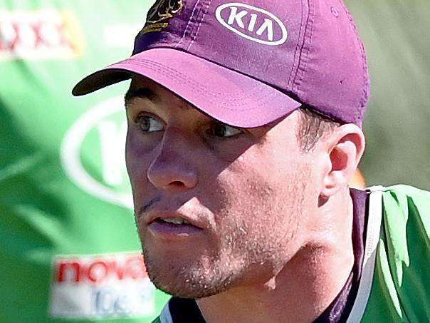 BRISBANE, AUSTRALIA - JULY 20: Brodie Croft passes the ball during a Brisbane Broncos NRL training session at the Clive Berghofer Centre on July 20, 2020 in Brisbane, Australia. (Photo by Bradley Kanaris/Getty Images)