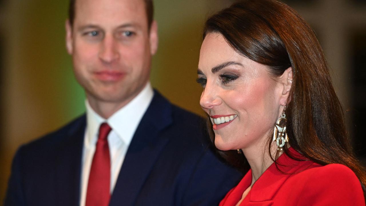 Prince William wondering if he’ll get a papercut from Kate’s sharply tailored suit. Picture: Ed Mulholland/Pool/AFP