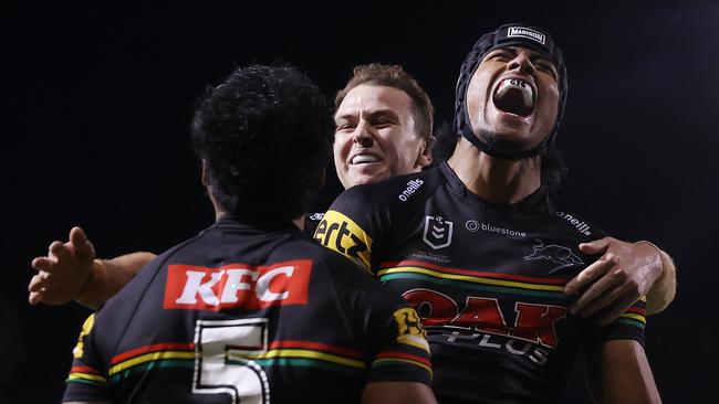 The Panthers avoided a three-game losing streak at home, after holding off a late Souths comeback. Picture: Getty Images.