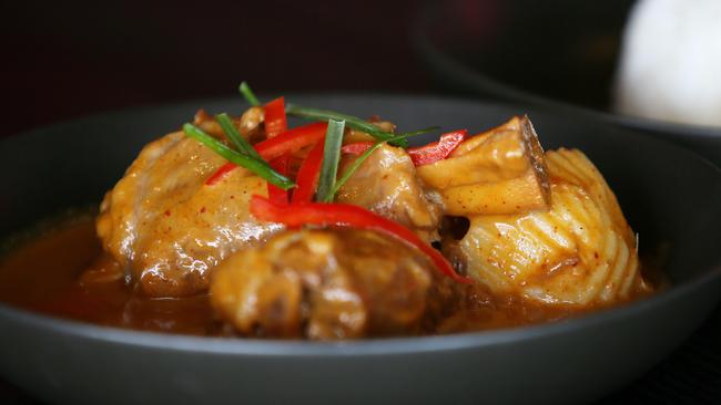 The mouth-watering Masaman Lamb Shanks. Picture: Sue Graham