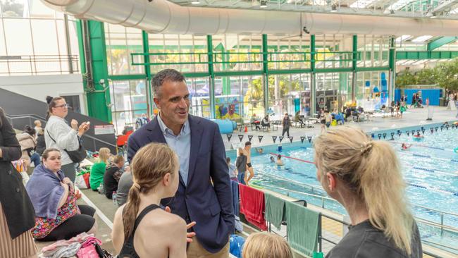 Mr Malinauskas said the new centre would be equipped for both recreational and professional use, giving swimmers the opportunity to develop themselves. Picture: Ben Clark