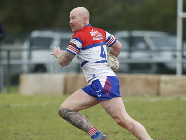 Emu Plains centre Blake McDermott was tough to contain on the right edge. Picture Warren Gannon Photography