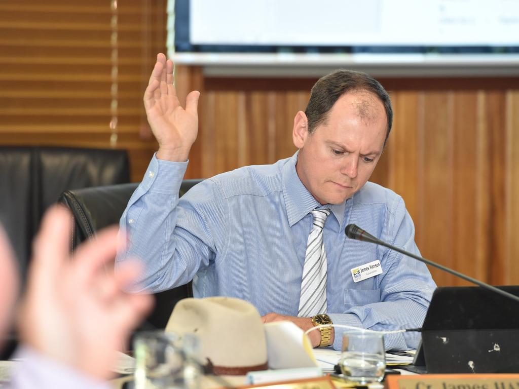 Fraser Coast Regional Council Cr James Hansen made an offensive comment.