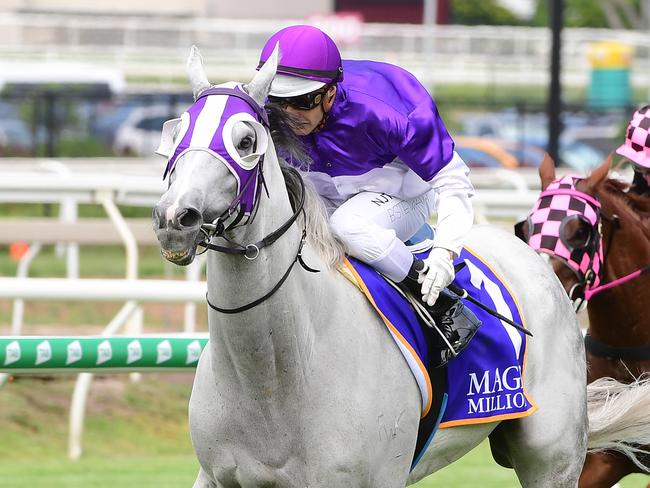 The Candy Man winning at Eagle farm. Picture: Trackside Photography