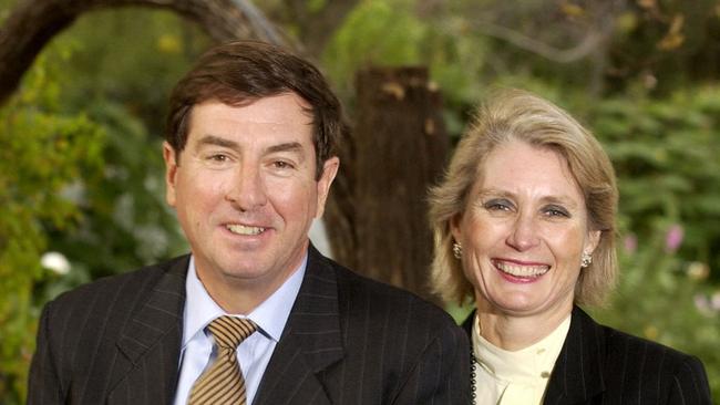 Robert Champion de Crespigney (left) with wife Melanie. Photo: Tony Lewis.