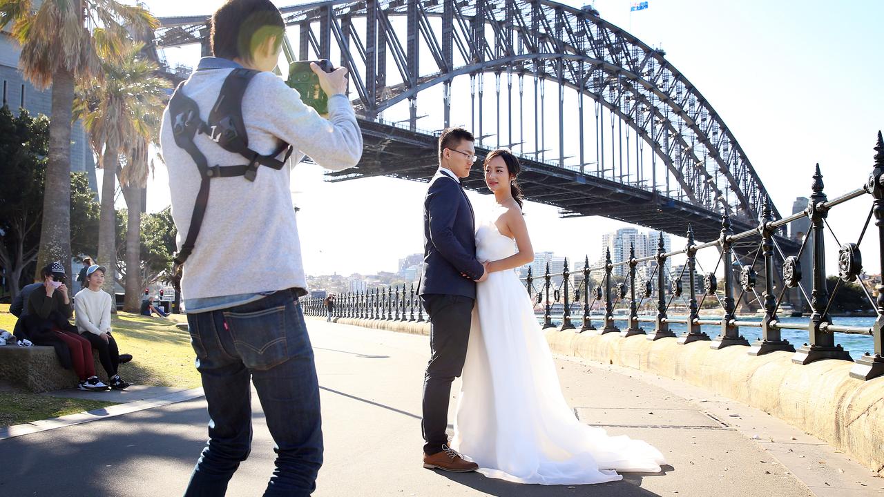 In Australia, Chinese tourists are second only to New Zealand tourists in terms of numbers visiting our shores. Picture: Sam Ruttyn