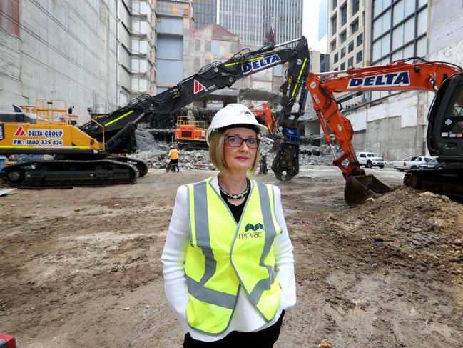 15/05/2017 Mirvac CEO Susan Lloyd-Hurwitz on site at Mirvacs office development at 477 Collins St in Melbourne.Picture: David Geraghty / The Australian.