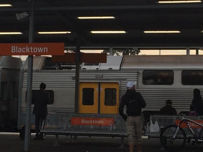 Police are investigating the armed robbery of a man on a train at Blacktown overnight.