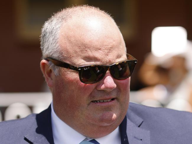 NEWCASTLE, AUSTRALIA - NOVEMBER 12: Brad Widdup looks on after winning race 1 the Nzb Airfreight Max Lees Classic with Fire Lane during Racing at Newcastle Racecourse on November 12, 2022 in Newcastle, Australia. (Photo by Mark Evans/Getty Images)