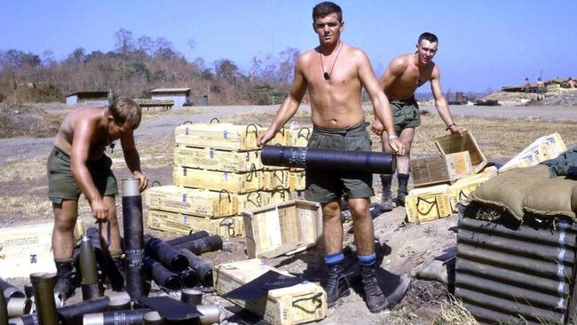 Racehorse owner Geoff Grimish in the Vietnam War.