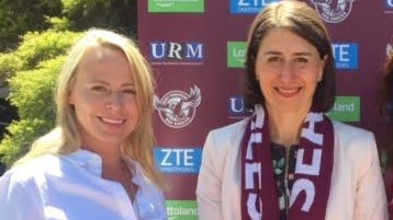 Kristie Fulton (left) with former NSW premier Gladys Berejiklian.