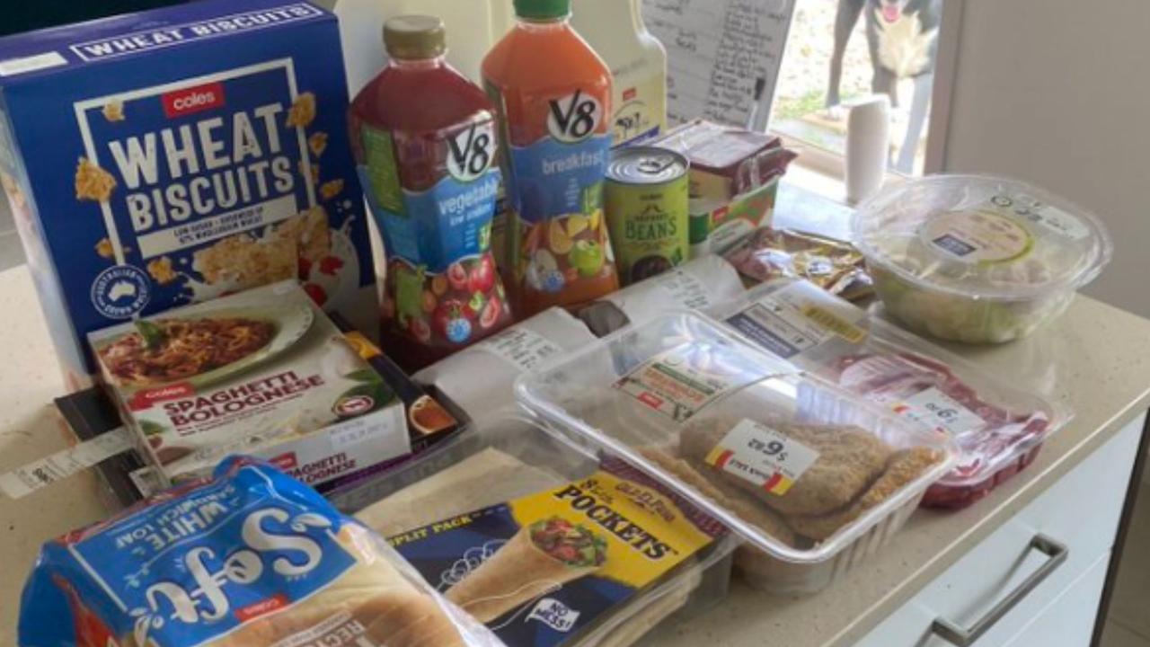 These 18 items cost one shopper $100 at the register. Picture: Twitter / @Just_SumBloke