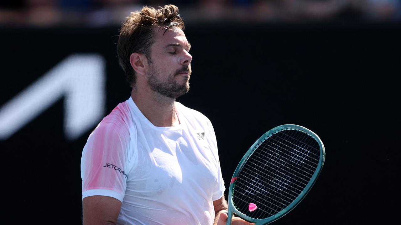 Wawrinka went down to Adrian Mannarino. (Photo by Martin KEEP / AFP)