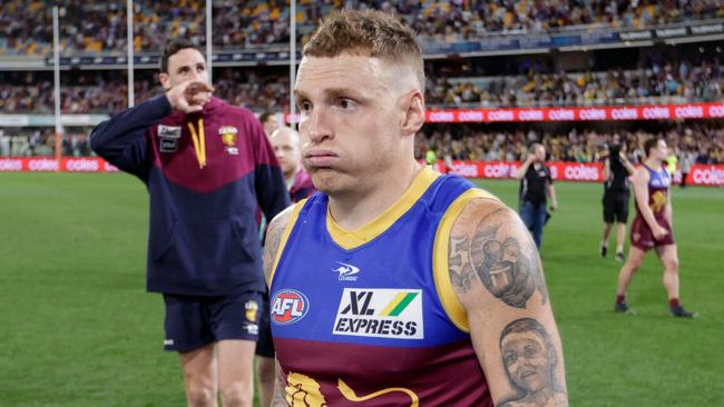 Mitch Robinson of the Lions. Photo by Russell Freeman/AFL Photos via Getty Images.