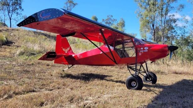 The bush aircraft SuperStol in a paddock. Photo: Phill Hargreaves