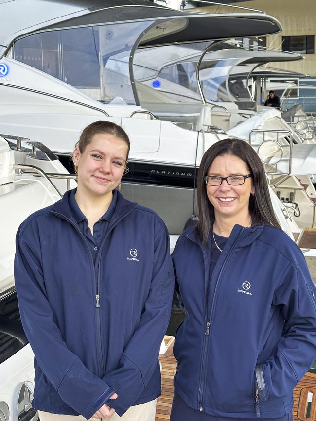 Second-year Riviera apprentice Maddison Tuskin with apprentice and training manager Keira Badke. Picture: Supplied