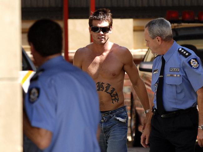 Ben Cousins back in his Swan River swimming days.