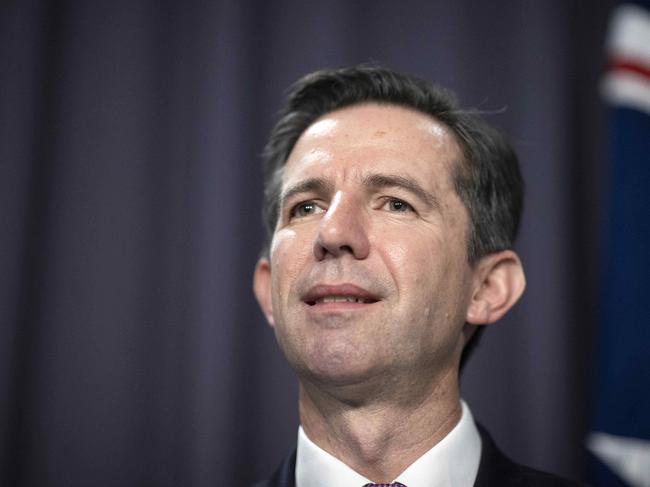 Finance Minister Simon Birmingham. Picture: NCA NewsWire / Gary Ramage