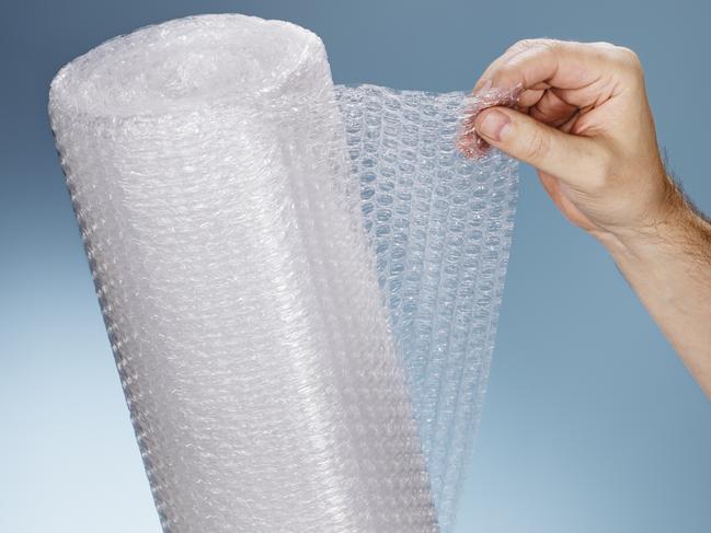 Bubble wrap is used by a lot of online retailers, but such soft plastics are not accepted for recycling by most local councils.