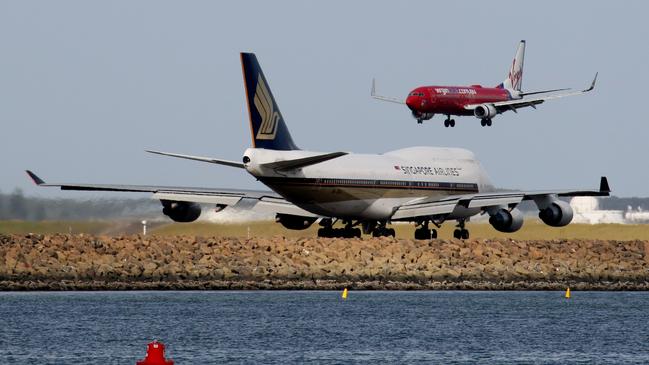 Sydney Airport is directly on the banks of Botany Bay