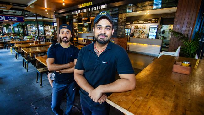 5 Boroughs Stones Corner’s Amit Kumar and Rabin Dhungana. Picture: Nigel Hallett