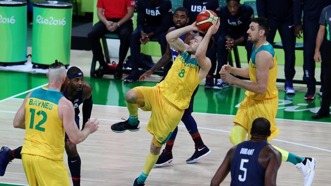 Matthew Dellavedova in action for the Boomers. Picture: Adam Head