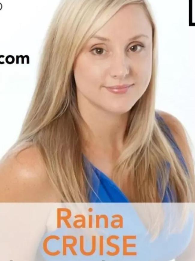 Raina Cruise’s candidacy poster. Picture: Instagram.