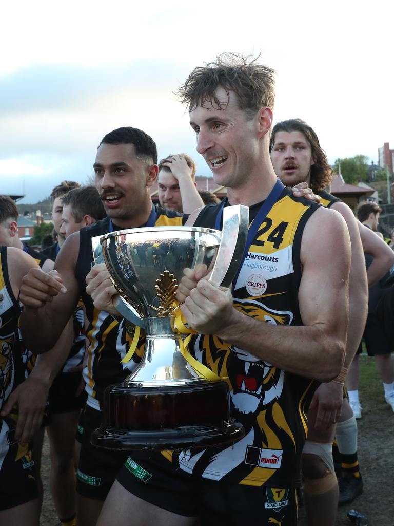 Blake McCulloch Tigers. TSL grand final Kingborough Tigers V North Launceston. Picture: Nikki Davis-Jones