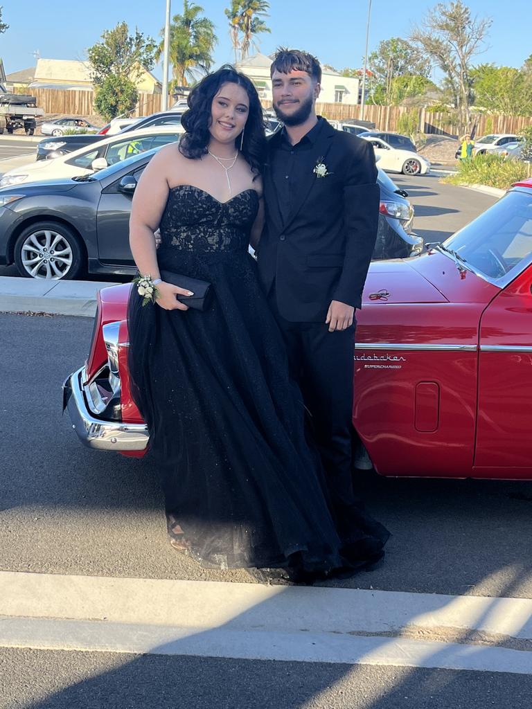 Leyla Gott and Jordan McDermott at the Aldridge State High School formal.
