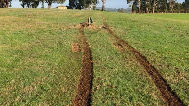 Some of Dosser’s destruction at Wandin Park.