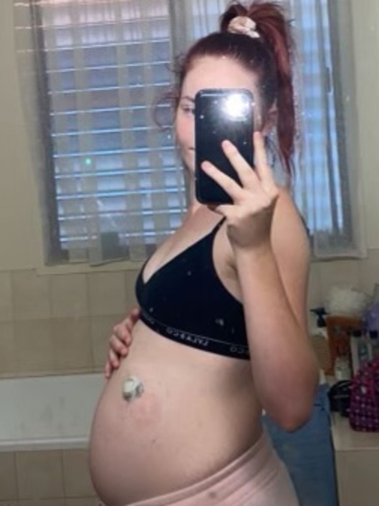 Imogen Jones when she was pregnant. Pictures: Supplied