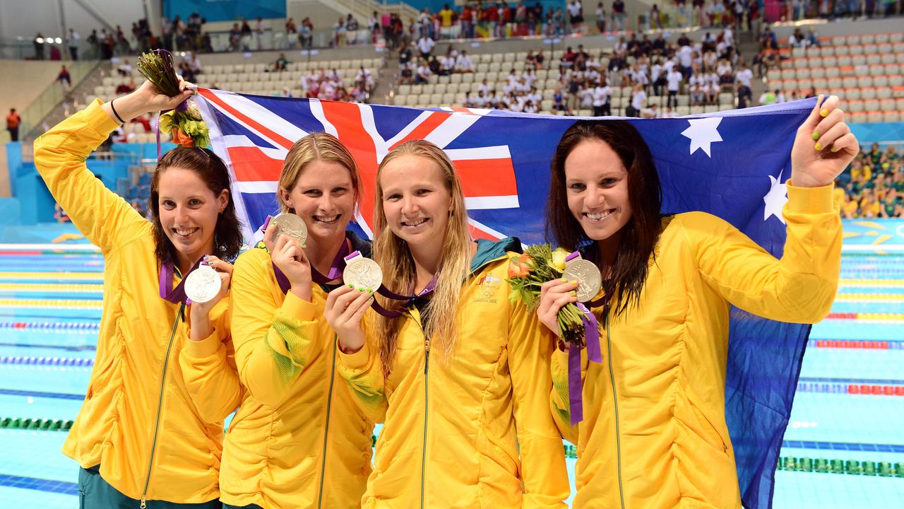 Leisel Jones (second left) is one of Australia’s most decorated Olympians.