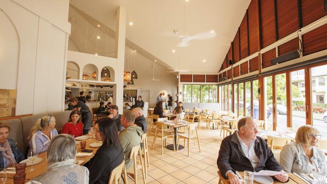 The dining room at Bandita restaurant on Gympie Terrace at Noosaville. Picture: Lachie Millard