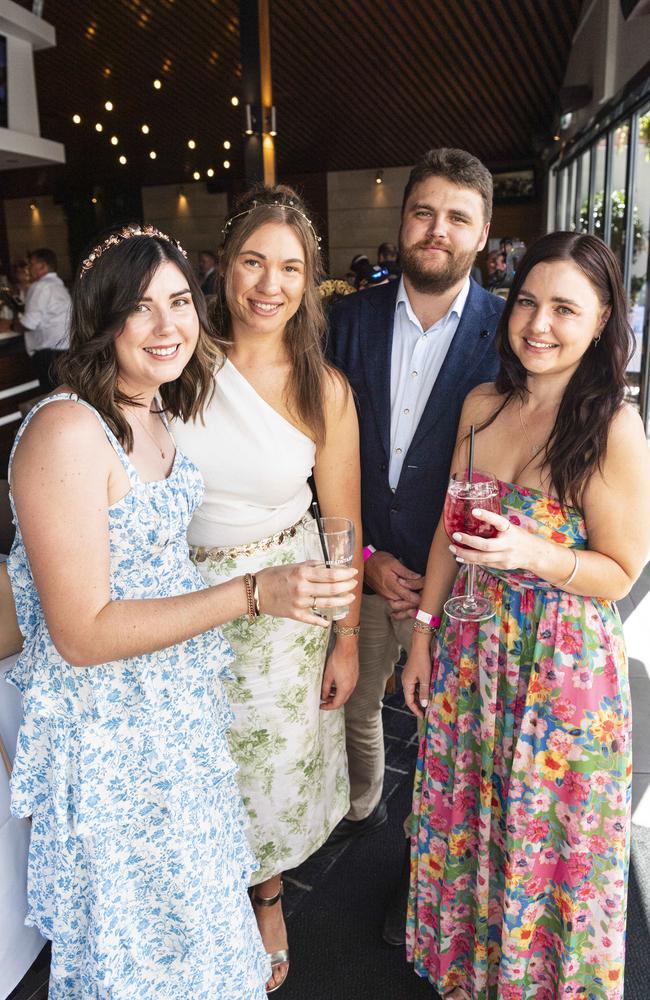 At Fitzy's Melbourne Cup Party are (from left) Brianna Brooks-Veivers, Ashleigh Morris, Luke Radford and Jacqui Hadfield, Tuesday, November 5, 2024. Picture: Kevin Farmer