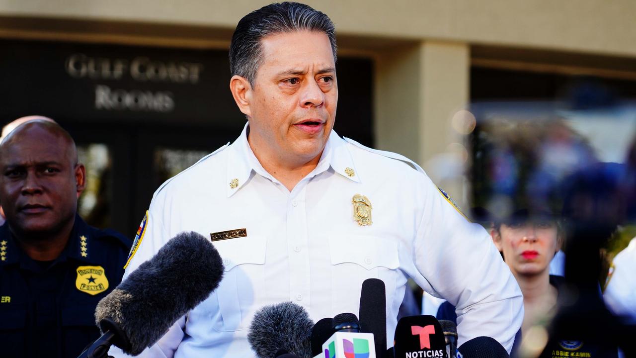 Houston Fire Department Chief Samuel Peña urged people ‘not to buy into the rumours’ Picture: Alex Bierens de Haan/Getty Images/AFP