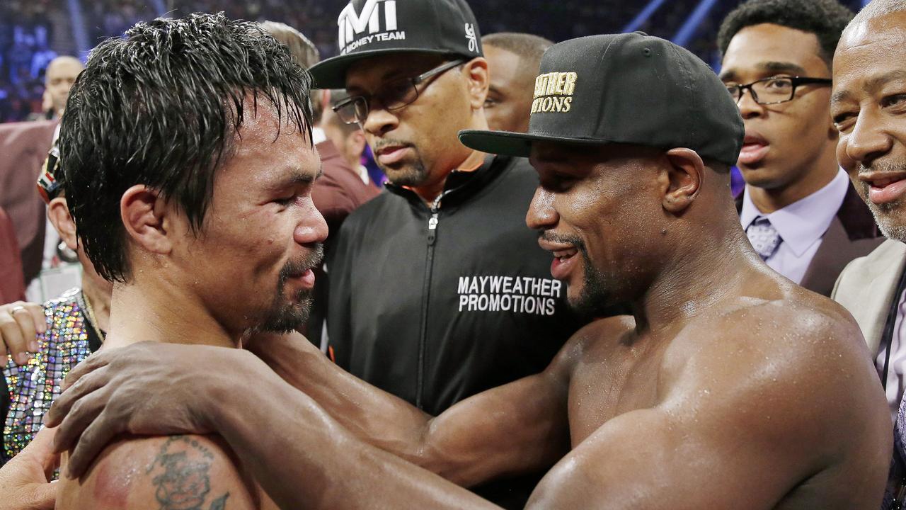 Mayweather posted a video on Instagram early Saturday, Sept. 15, 2018, that showed Pacquiao and him together, reportedly in Japan, jawing at each other over a possible second fight.