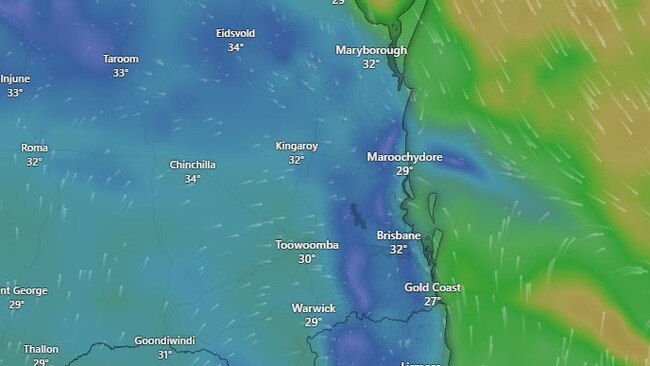 Rain is forecast for this weekend. Picture: Windy