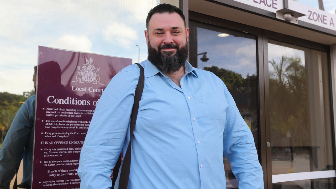 Former Blain MLA Mark Turner arrives at Darwin Local Court on Wednesday to contest a speeding ticket. Picture: Zizi Averill