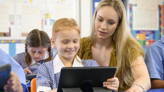 Generic school students, school kids, classroom, teacher Picture: Getty Images