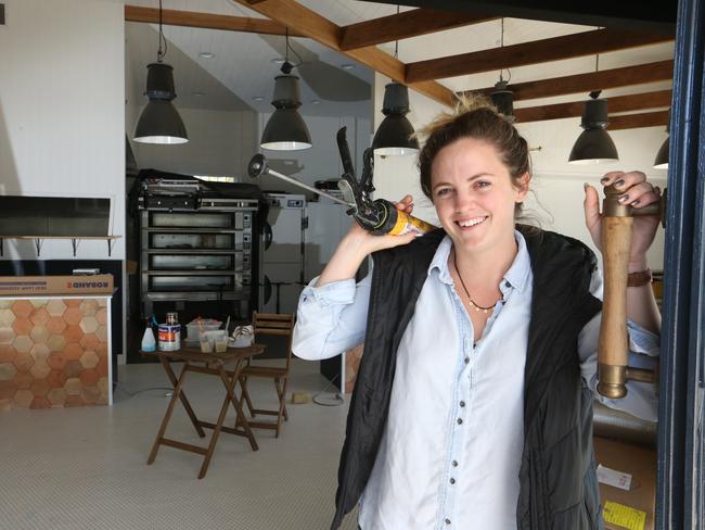 Ursula Watts hard at work at the new Cubby Bakehouse. Picture: Glenn Hampson