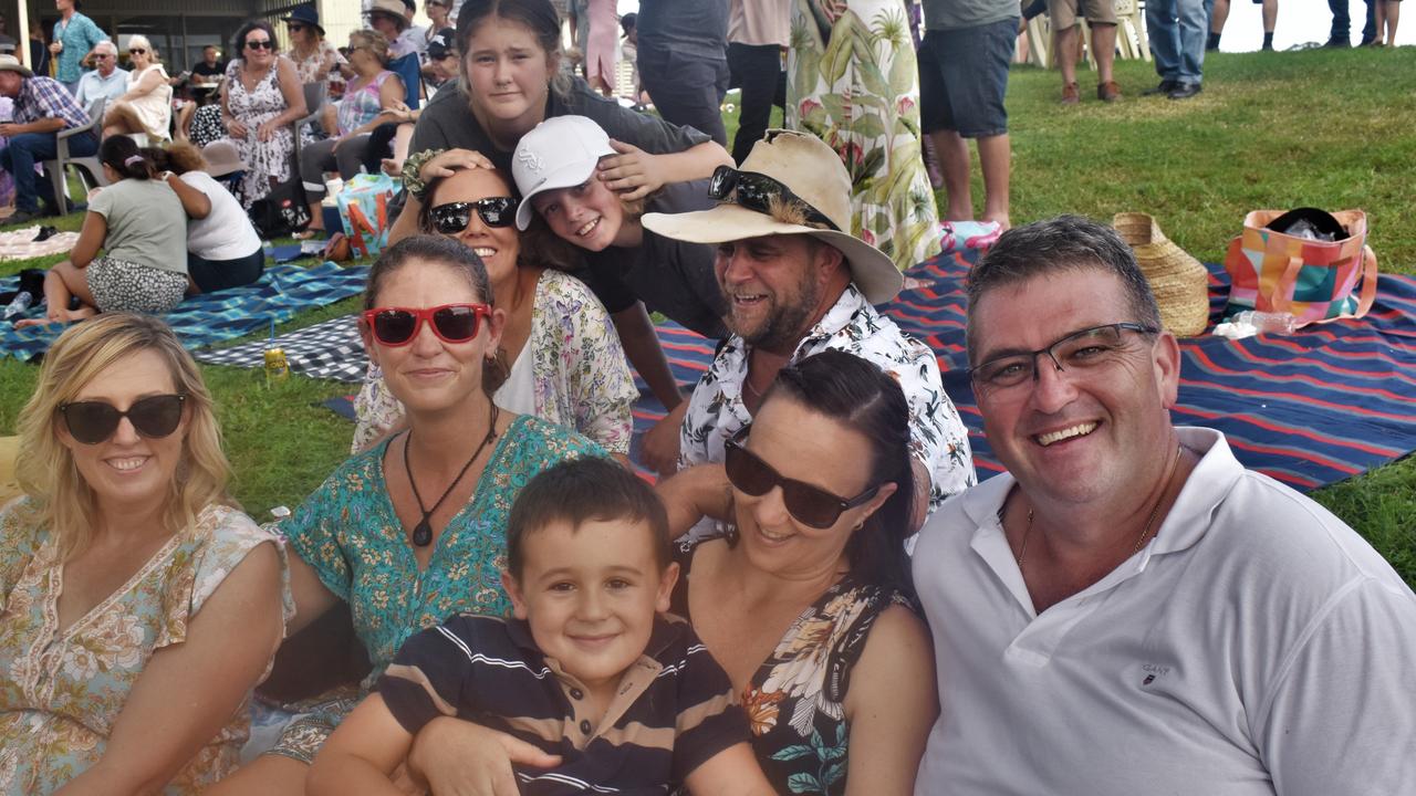 Clarence Valley councillor Richie Williamson with his wife Leonie and friends at the Blues, Brews &amp; BBQs Day at Clarence River Jockey Club on Sunday, 14th March, 2021. Photo Bill North / The Daily Examiner