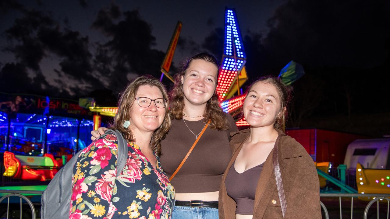 Juanita Thomson (left), Kiahna Thomson and Amali Thomson, Heritage Bank Toowoomba Royal Show. Thursday April 18th, 2024 Picture: Bev Lacey