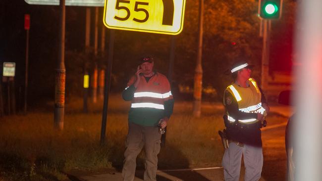 A truck driver was uninjured