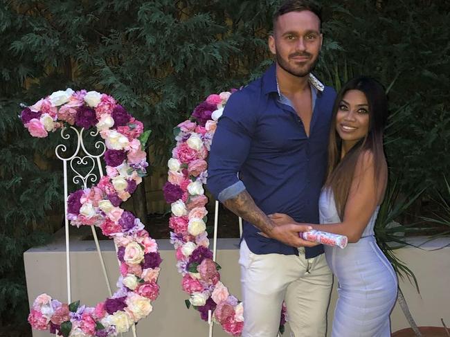 MAFS Cyrell Paule and Eden Dally at her 30th birthday bash. Picture: Instagram