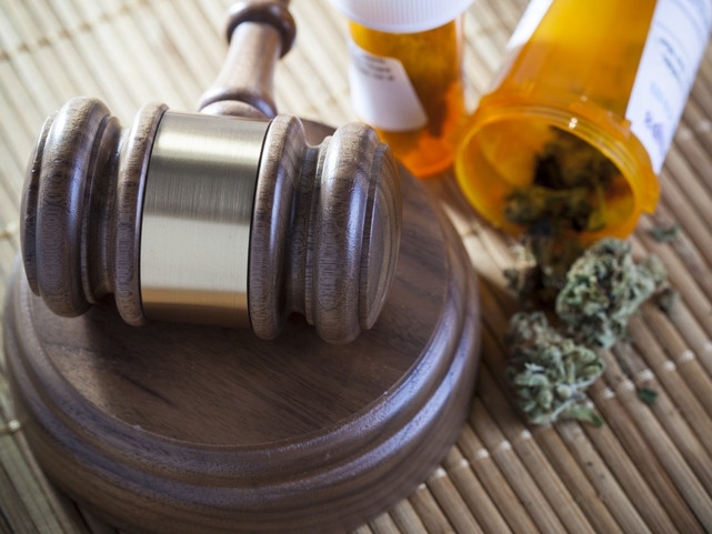 Medical Marijuana on bamboo mat Photo: iStock